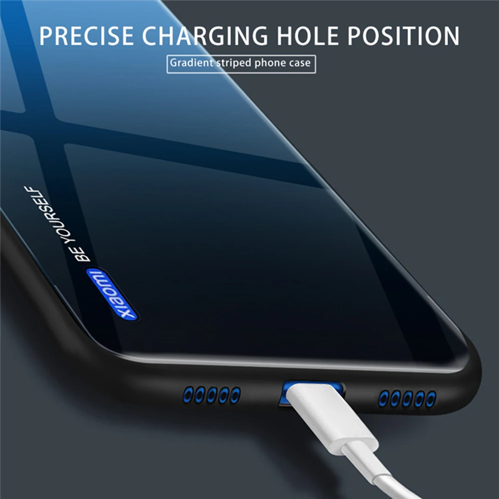 Чехол из закаленного стекла для Xiaomi mi 9 Lite, чехол mi 9 Pro 5G, роскошный градиентный чехол, мягкая рамка, бампер для Xiaomi mi 9 Lite, чехол