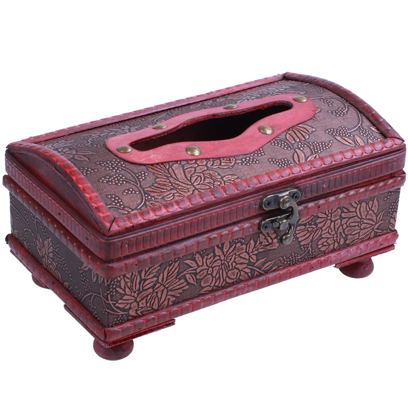 Elegant Crafted Wooden Antique Handmade Old Tissue Box JXD | Дом и сад