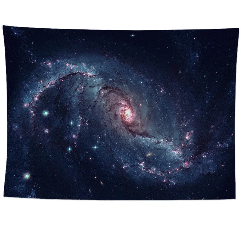 Galaxy психоделический гобелен, Настенное подвесное одеяло, декоративный настенный ковер для гостиной, на заказ