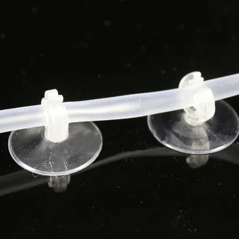 

10pcs/set Fish Tank Oxygen tube soft suction cupSucker for Aquarium Home Accessories Air Pump Airline Tube 4/ 6mm Transparent