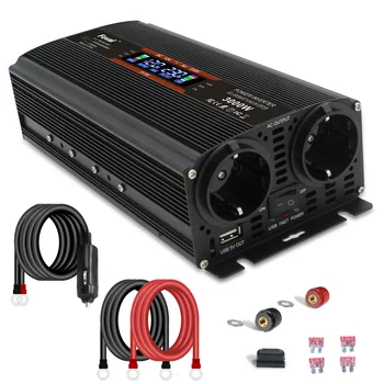 3000W Peak Power Large Power Solar LCD With External Insurance Camping Inverter Auto генератор 220 вольт Car ac адаптер питания
3000W Peak Power Large Power Solar LCD With External Insurance Camping Inverter Auto генератор 220 вольт Car ac адаптер питания