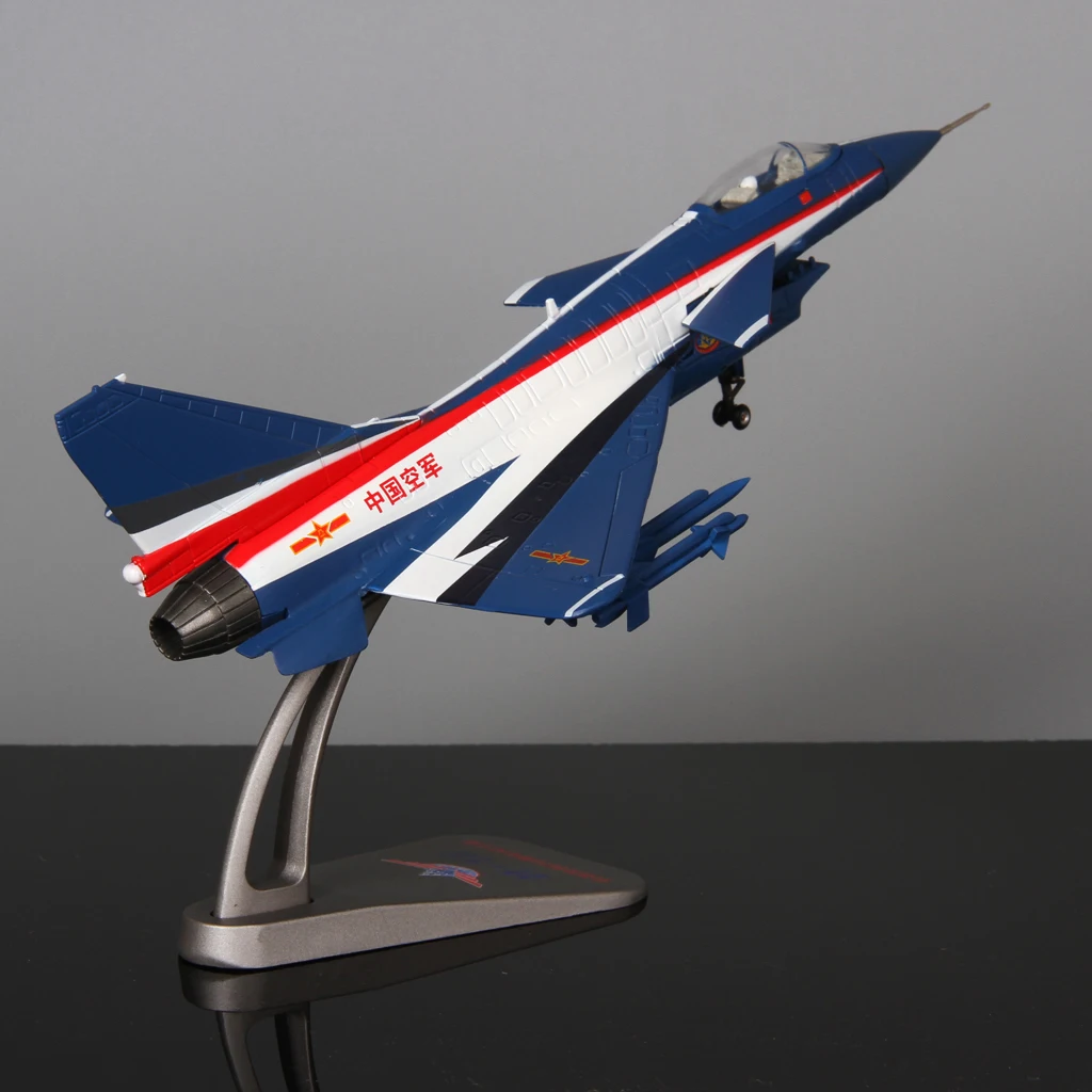 Diecast Fighter Aircrafts Airplane Model - 1/72 Scale China J-10 Vigorous Dragon Plane Toy Collectibles