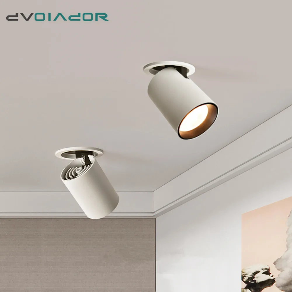 

Dimmable Ceiling LED Downlight 7W 12W 360 degree Adjustable ceiling spot light For Kitchen indoor recessed led light AC85-265V