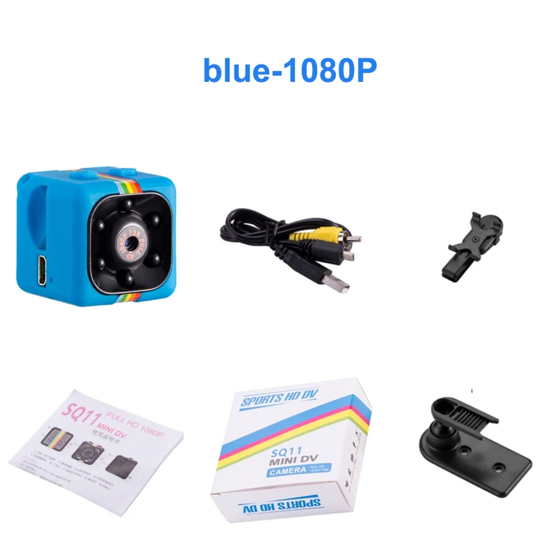 1080P-blue 18 мини камера HD микро камера DVR 1080P рекордер ночного видения монитор видео датчик ночного видения Видеокамера микро камера - Цвет: 1080P-blue