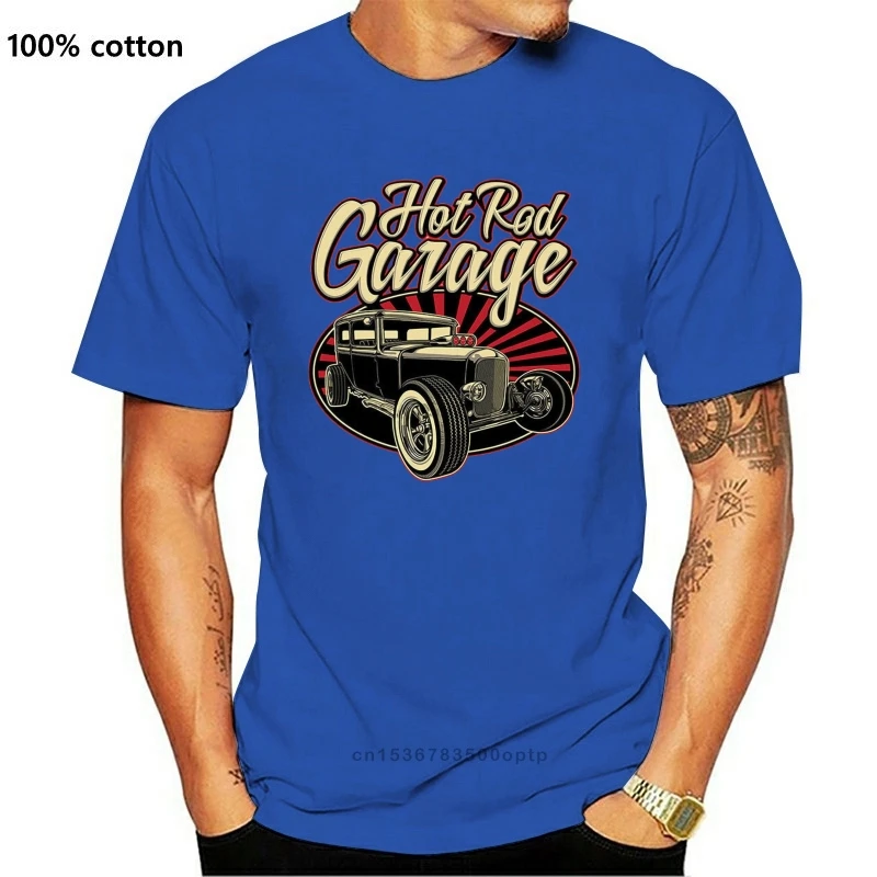 Футболка Hotrod с надписью Garage Herren Американская футболка Hot Rod Auto 2xl 3xl 4xl 5xl | Мужская
