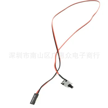

5PCS PC Power Cable 50cm 2 Pin SW PC Power Cable On/Off Push Button ATX Computer Switch Wire