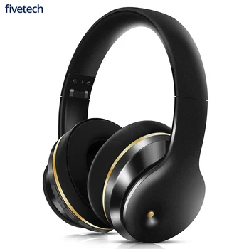 

Fivetech Bluetooth headset5.0 wired and wireless dual-use headphone stereo active noise canceling headsets soft leather earmuffs