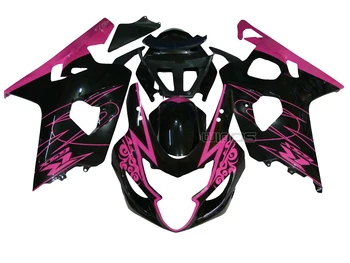 

Fairing Kit for Suzuki GSXR600 GSXR750 K4 2004 2005 Bodywork Body Kits Glossy Black Pink