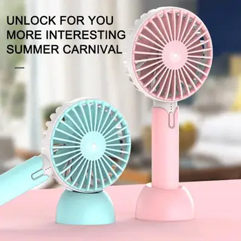 

1PC Portable Mini USB Fan Hand Held Desk Air Cooler Silent Travel Humidification Cooler Cooling Chargeable Fan