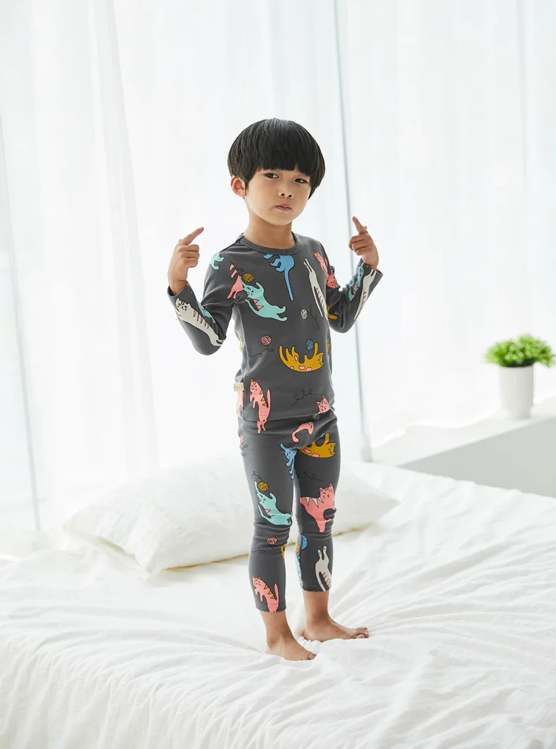 New Kids Autumn and Winter Children's Home Clothing Cotton Nightwear boys pajamas kids