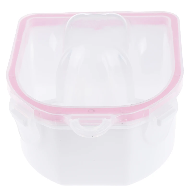 Hot 1PCS Plastic Thicken Nail Polish Remover Bowl Manicure Nail Art Gel Polish Remove Soak Tool 