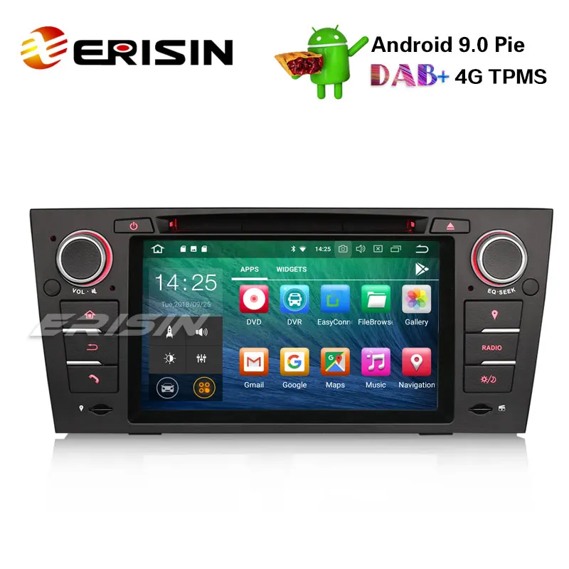 Erisin ES4867B 7 &quotAndroid 9 0 Pie OS автомобильный стерео DVD CD DAB + GPS Navi для BMW E90 Saloon E92 Touring E93