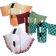 

Kamado Nezuko Anime Demon Slayer Swimsuit Kimetsu no Yaiba Cosplay Costume Swimwear Beach Summer Bikini Bathing Suit Kimono Girl