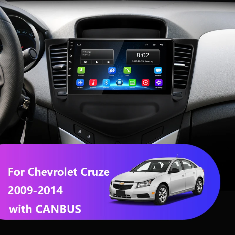 Vtopek Android автомобильный Радио для Chevrolet Cruze 2009 2010 2011 2012 2013 мультимедийный плеер " ips Экран навигации 4G WI-FI