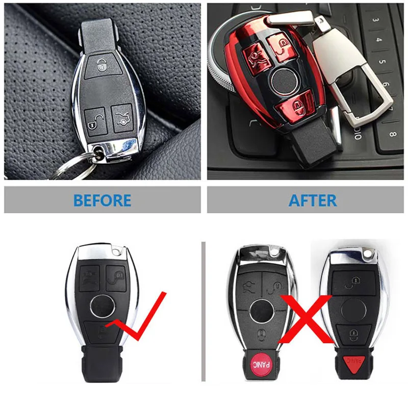 Cover chiave telecomando per Mercedes Benz classe A B R G GLK GLA GLC GLR W204 W210 W176 W202 W463 - Hd2ee72b6fcde44ddbe034846a45cae22f