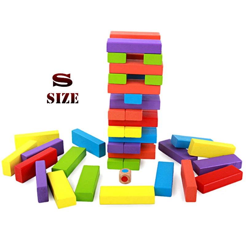 

Mookids Courtyard Game Education 120 Count Down Blocks Game Building Block blok spellen Parent-Child Interactive Building Blocks