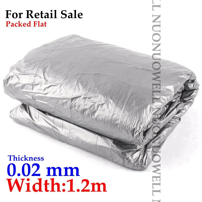 Width 1.2m 40 м~ 5 м 0,02 мм садовая Серебристая черная светоотражающая пленка фруктовый тройник для посадки пластиковой мульчи пленка для теплицы уход за овощами крышка - Цвет: Width 1.2m