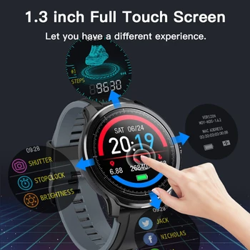 

KOSPET Probe IP68 Waterproof SN80 Smart Watch Men Full Touch Round Heart Rate Bood Pressure Measunement SN80 Smartwatch Women