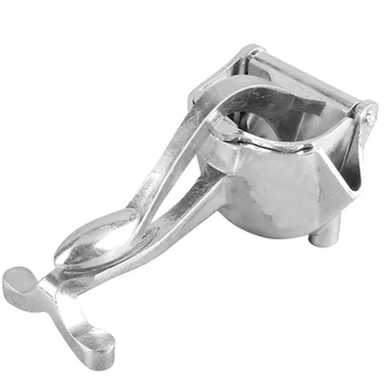 

Mini Handheld Fruit Juicer Portable Machine Squeezes Juicer Aluminum Alloy Manual Juicer Kitchen Household Fruit Juicer (Silver)