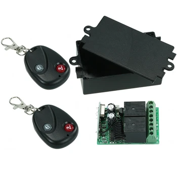 

Wireless Remote Control Switch RF 433Mhz AC 220V 2CH Relay Receiver Module and Learning Code Transmitter Remote Control A2