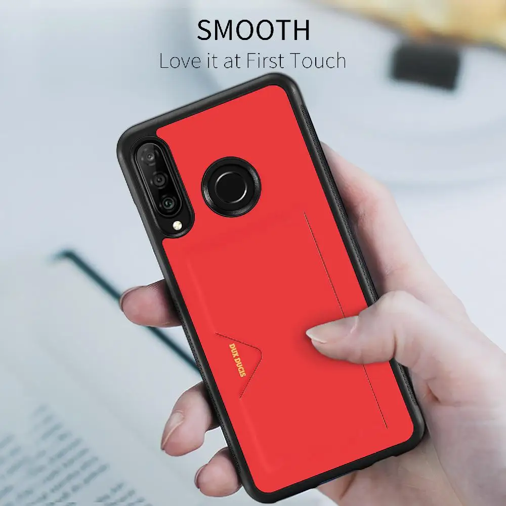 Для HUAWEI P30 lite чехол сплошной цвет полный защитный чехол для телефона с слотом для карт Поддержка беспроводной зарядки пыленепроницаемый