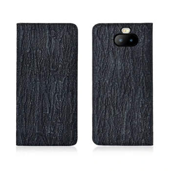 

Bark Pattern Genuine Leather Magnetic Flip Phone Case For Sony Xperia XA3 Plus/Sony Xperia XA3 Phone Cover Card Slot Holder Capa