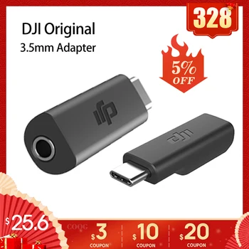 

For Original DJI Osmo Pocket microphone Adapter 3.5mm Supports external 3.5mm mic mount for TRS Plug DJI Osmo Pocket Accessories