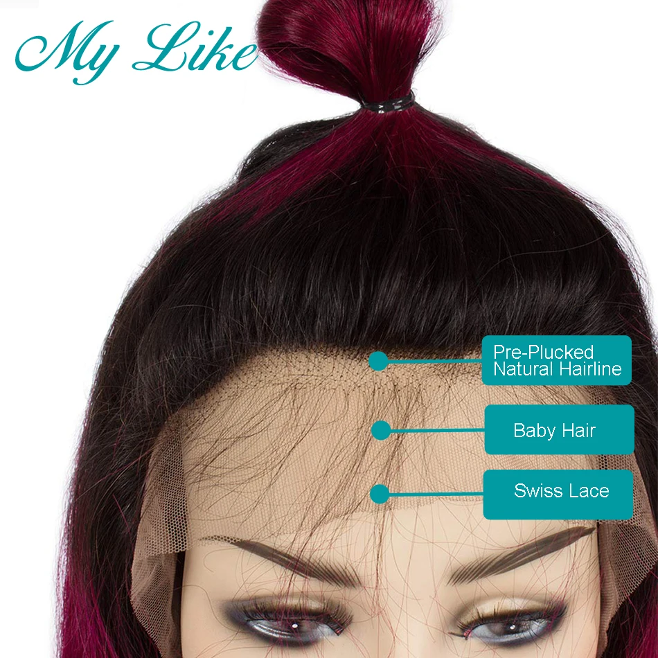 1b 99j lace front wig 4