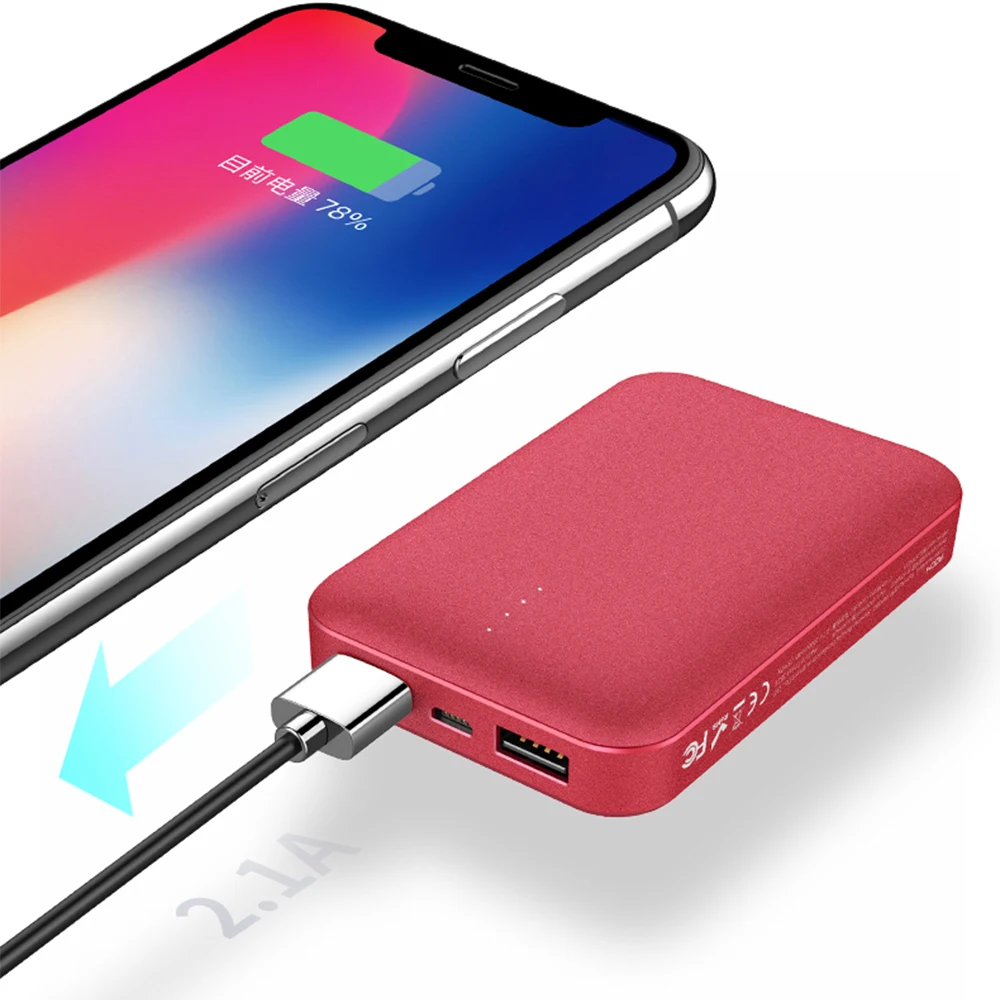 10000 мАч банк питания для xiaomi Внешний аккумулятор ROCK Мини Портативный ультратонкий полимерный аккумулятор для iPhone SamSung xiaomi банк питания
