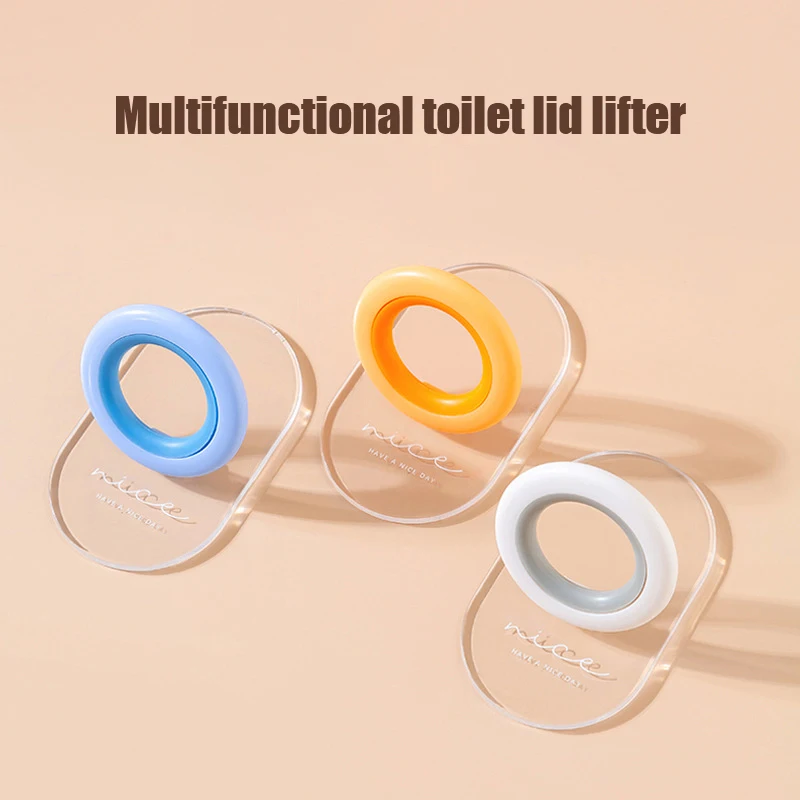 Bathroom Wc Accessories Toilet Lid Lifter Flip Handle Multi Function Occasion Home Products for Convenience Seat Lifting Device