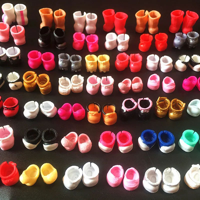 Mini Shoes Boots Sandals For LOLs Big 8cm Sister Dolls DIY Doll Accessory 10 Pairs/lot doll shoes,doll accessories