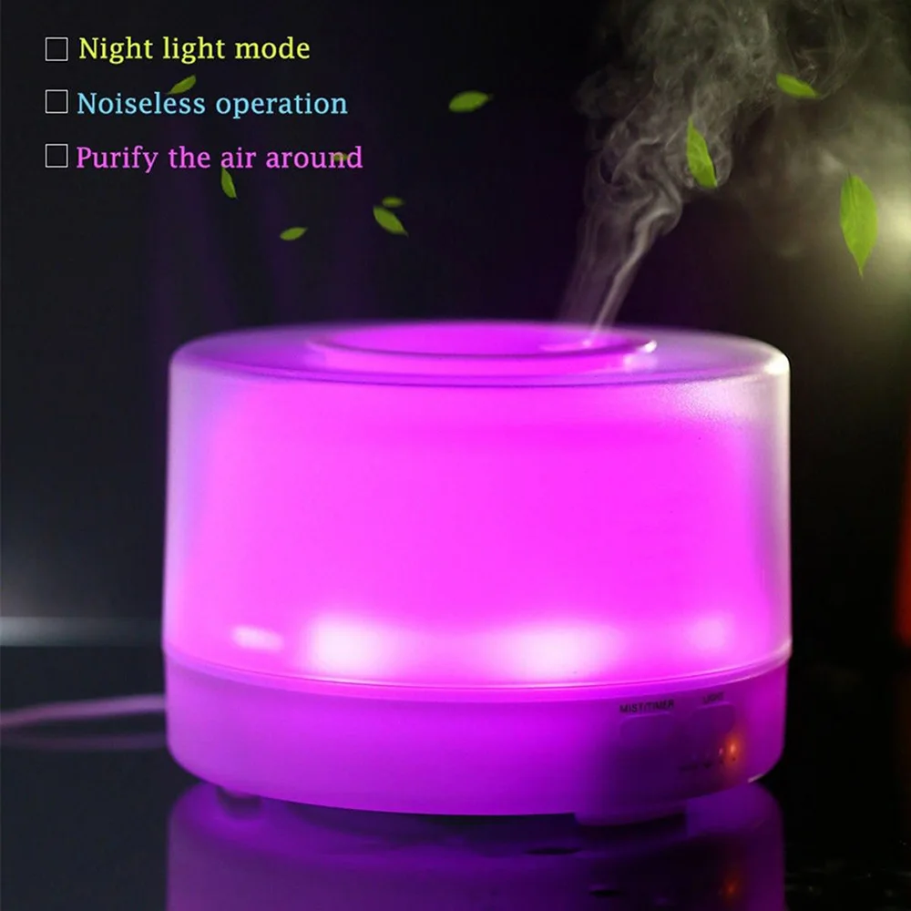 500mL Mini Humidifier Aromatherapy Machine Atomizer Office Water Car Air Purifier Uk Plug