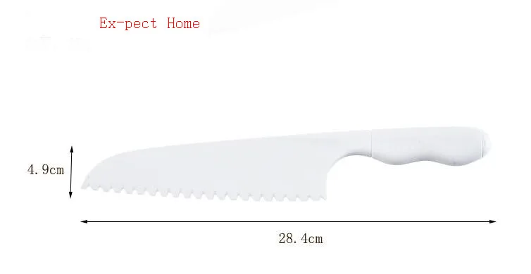 Кухонный нож для детей, безопасный нож, салат, нож для салата, зубчатый пластиковый резак, слайсер для торта, хлеба, повара, для детей, сделай сам