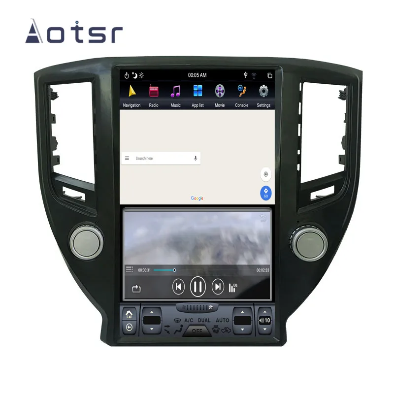 Aotsr Tesla 13," Android 8,1 вертикальный экран автомобильный DVD мультимедийный плеер gps навигация для Toyota Crown 14th- carplay