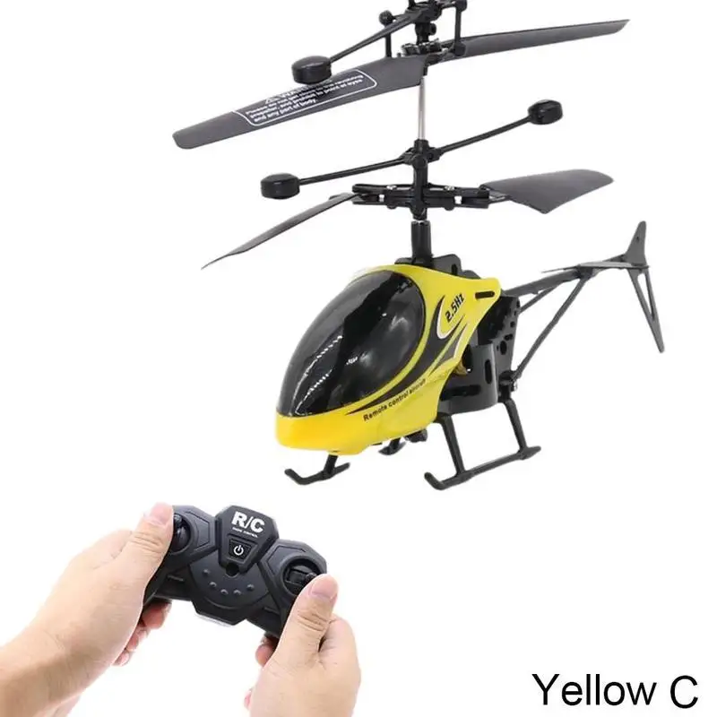 Радиоуправляемые летательные аппараты, мини-вертолет, модель дистанционного управления, 2 канала, светильник, детская игрушка, игрушки, воздушные поделки - Цвет: C