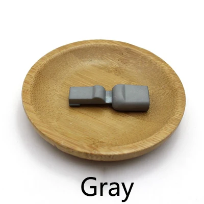 Gray Meetee 25/50 шт. 14X17 мм Цветной Пластик Весна хвост Зажим Туфли с ремешком и пряжкой регулируемая застежка фиксаторы уход за кожей лица маска замок для шнура DIY Швейные аксессуары - Цвет: Gray