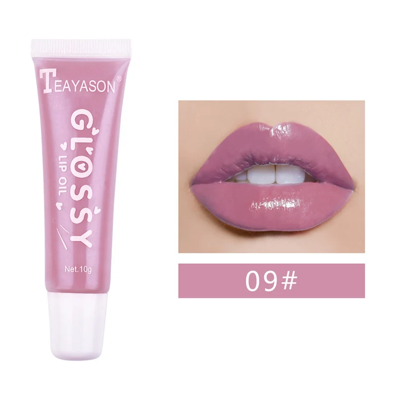 9 Shimmer Plumping Увлажняющий блеск для губ глазурь масло прозрачный блеск для губ объемный оттенок Матовая жидкая помада Профессиональный макияж - Цвет: 9