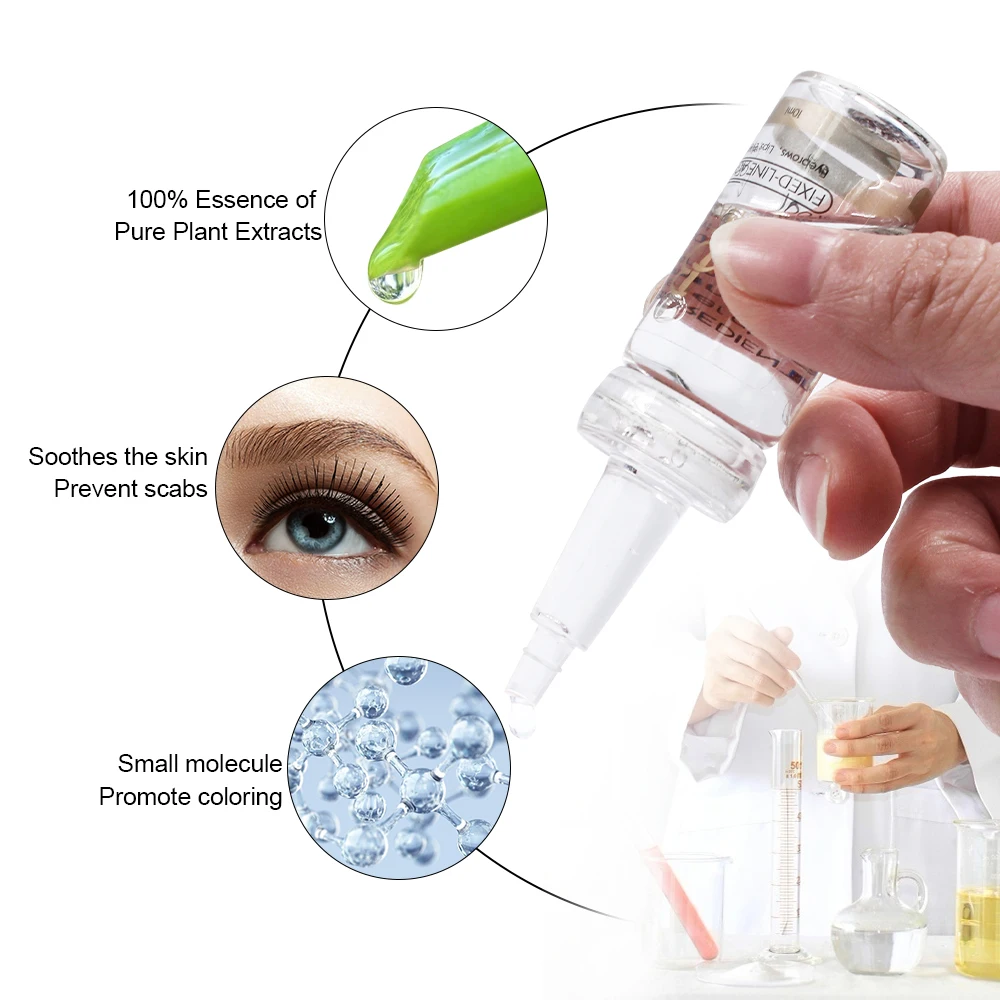 Biomaser Microblading Pigment Fixing Agent Permanent Makeup Ink Color Lock Assistence Eyebrow Fixed-line Tattoo Supplies tattoo ink tattoo ink pigment