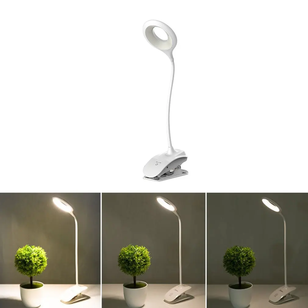 Eye Protection Rechargeable Led Desk Lamp Learning Children Desk Lamp Student Dormitory Bedroom Bedside Clip Light