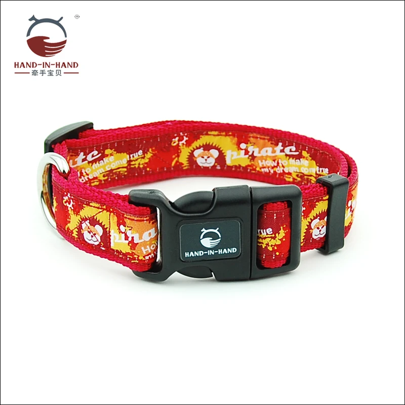 Pet Products Medium Large Dog Pet Nylon Pirate Embroidered Collar Buckle