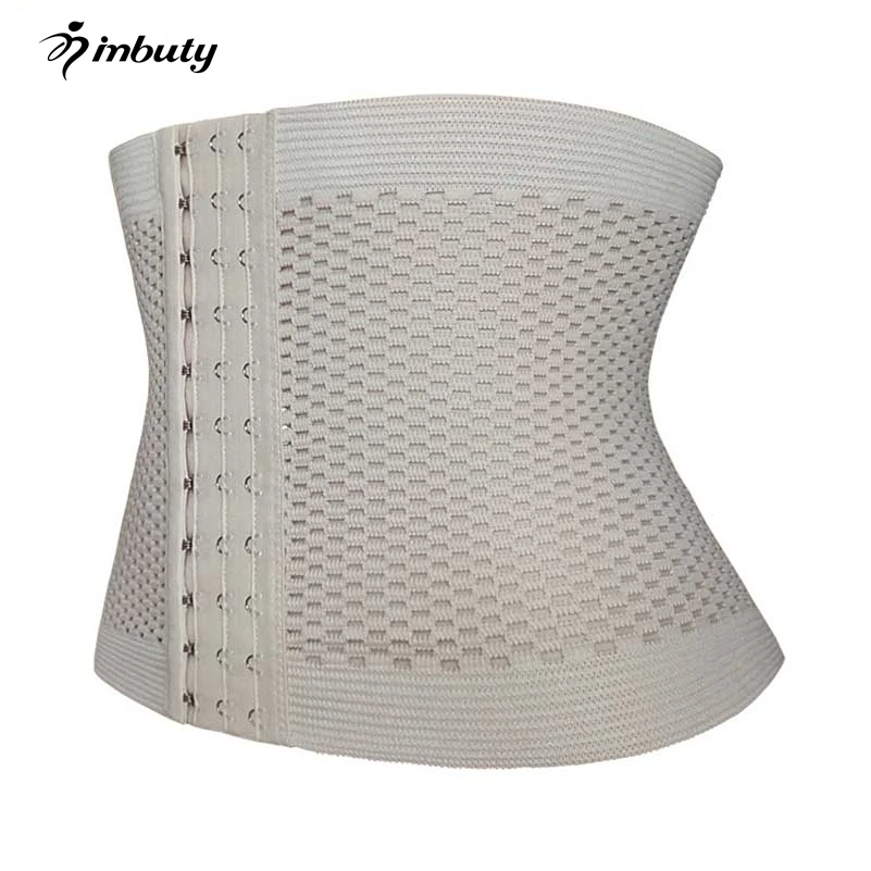 4 Rows Hooks Waist Trainers Steel boned Workout Corset Weight Loss Body Shaper Plus size Waist Cincher Girdles Belt