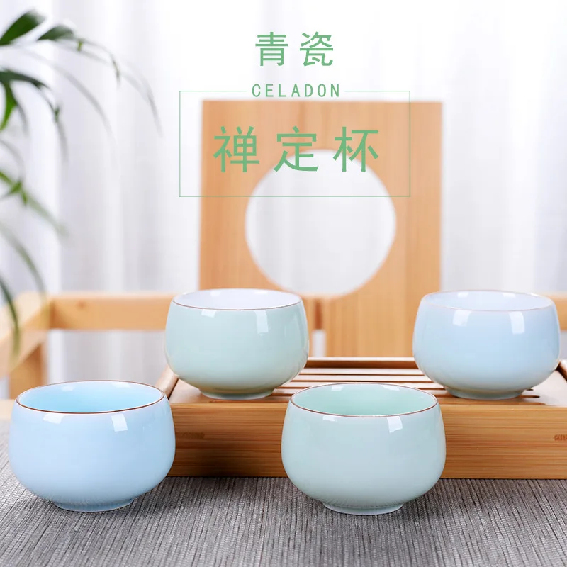 Напрямую от производителя,, чайная чашка Celadon, кунг-фу, карп мастер, удача, чашка для медитации, творческие практичные маленькие подарки