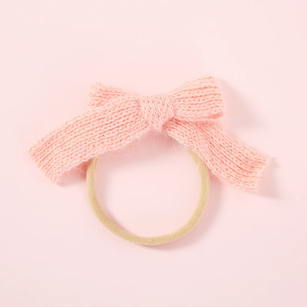 color 10 headbands 1 шт.; вязаные заколки для волос с бантом для девочек; милый бант; заколки для волос; свитер с бантом; аксессуары для волос для детей; украшения для волос для малышей - Цвет: color 10 headbands