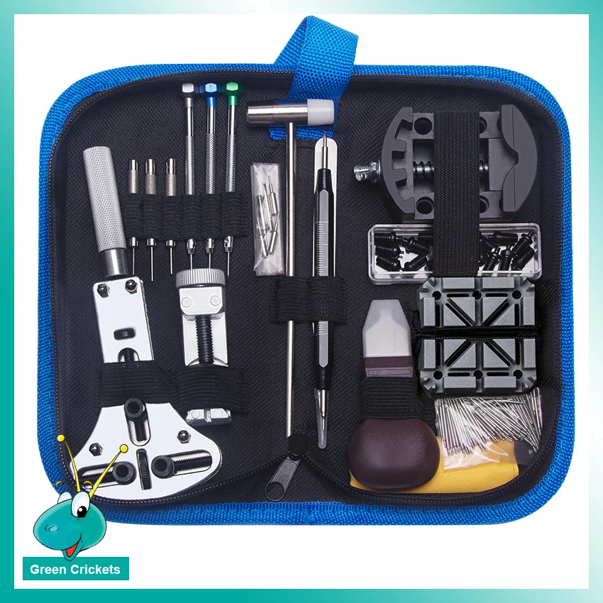 149pcs/bag Repair Watch Tools Kit Back Opener Strap Adjust With PU Leather Bag | Наручные часы