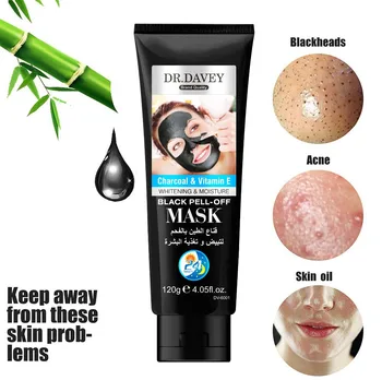 

DR.DAVEY Black Mask Peel Off Bamboo Charcoal Purifying Blackhead Remover Mask Deep Cleansing for AcneScars Blemishes Wrinkles