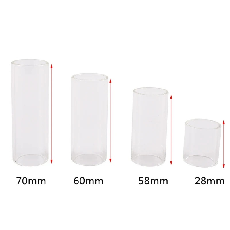2020 Guitar Glide Stick 70mm Folk Transparent Glass Stringed Instruments Portamento Sticks glass portamento sticks