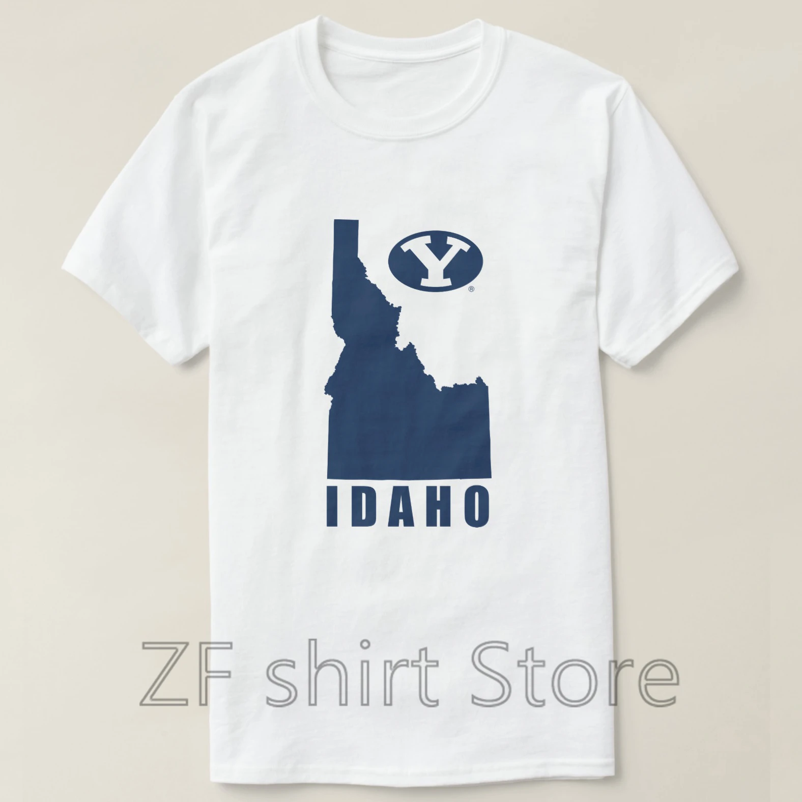 Модная крутая Мужская футболка женская забавная футболка byu idaho футболки с коротким рукавом Базовая футболка