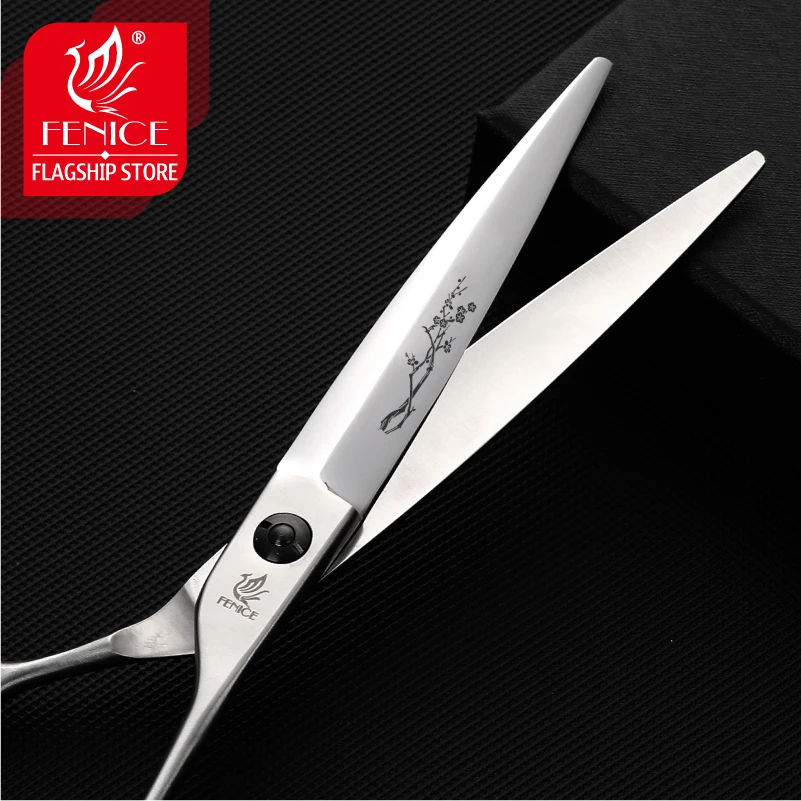 Fenice New Arrival 7 Professional Hair Scissors Willow Shape Hair Shears Slid Hairdressing Scissors Haircut Shears 4