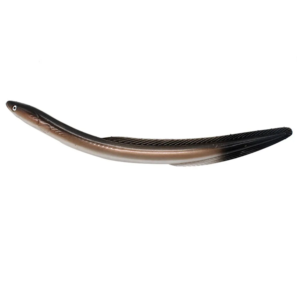 Коричневый Бас открытый Crankbait рыболовные приманки снасть искусственные песок угря тонущий морской мягкой рыбы 30 см практичная треска Pollock - Цвет: Коричневый