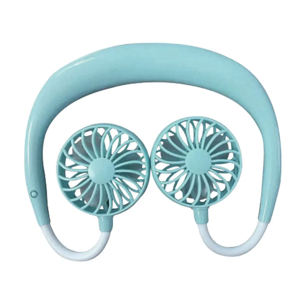 

Wearable Lazy Sports Halter Fan Mini Hanging Neck Fan USB Rechargeable Cover Halter Sports Fan Air Cooler Outdoor